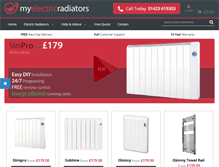Tablet Screenshot of myelectricradiators.com